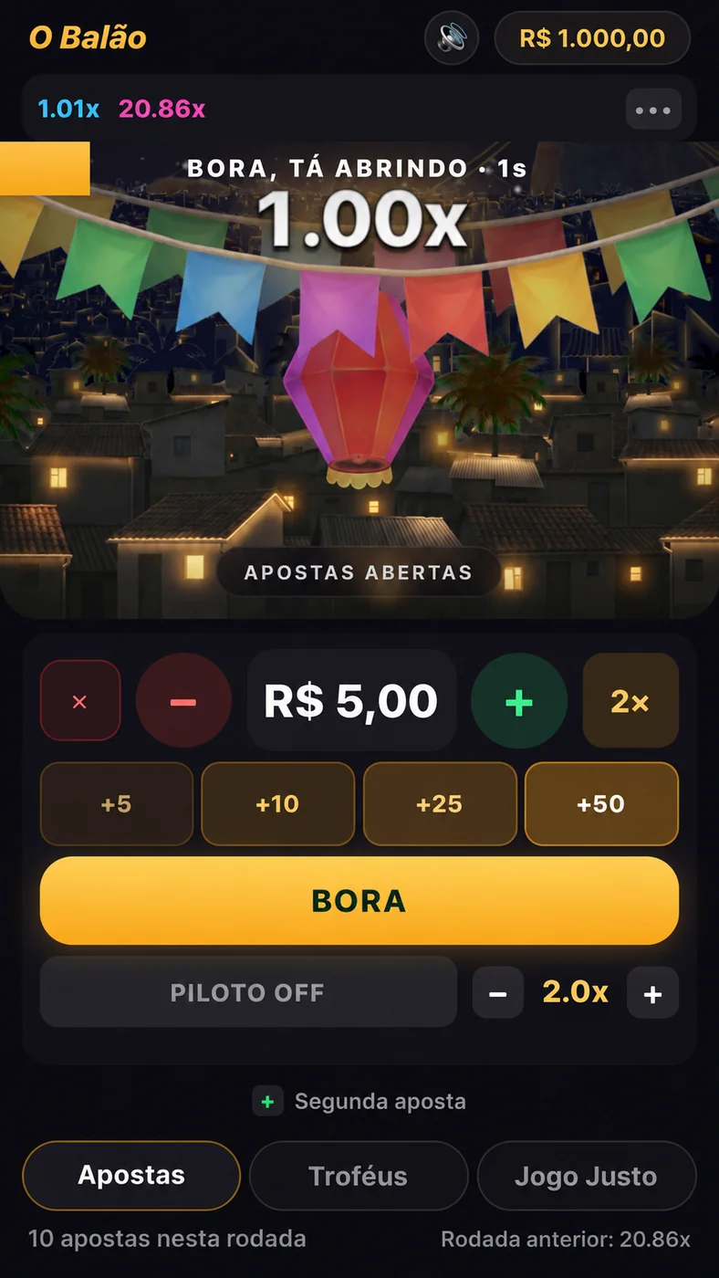Crash Game — tela 1